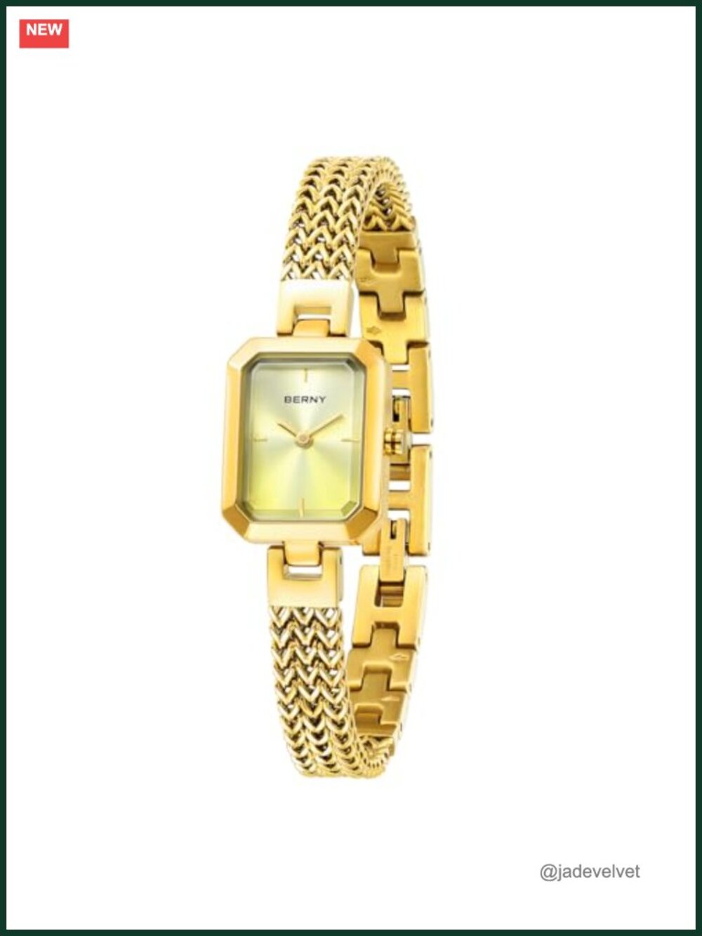 Women's Stainless Steel Bracelet Watch Waterproof Square Minimalist